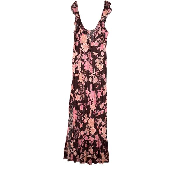 Free People Remind Me Maxi Slip Dress Flowy Floral Feminine Flirty Romantic | M - Picture 6 of 11